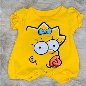 Simpson’s Maggie size 6 month body suit